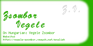 zsombor vegele business card